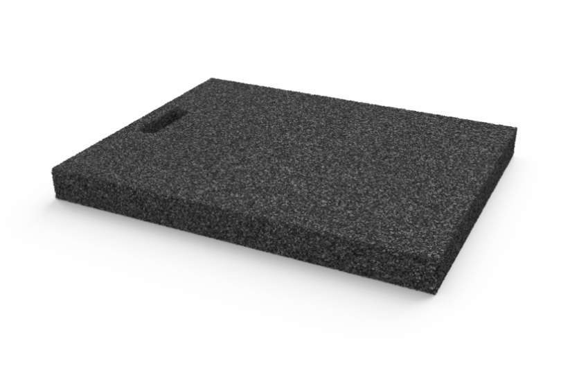 Gumová výplňová podložka 570x450x50 mm