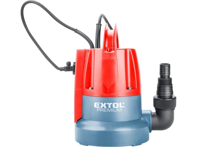EXTOL PREMIUM čerpadlo ponorné, pro čerpání do sucha, 400W