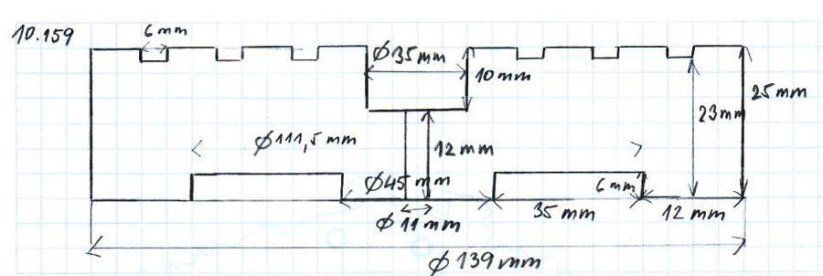 Gumová podložka zvedáku 140x25mm 10.159