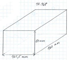 Gumová podložka zvedáku 160x125x80 mm