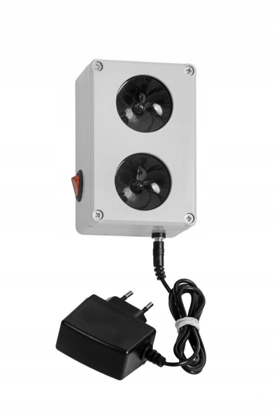 Vodotěsný ultrazvukový plašič na kuny, myši a potkany DRAGON ULTRASONIC CH200 | 2x reproduktor