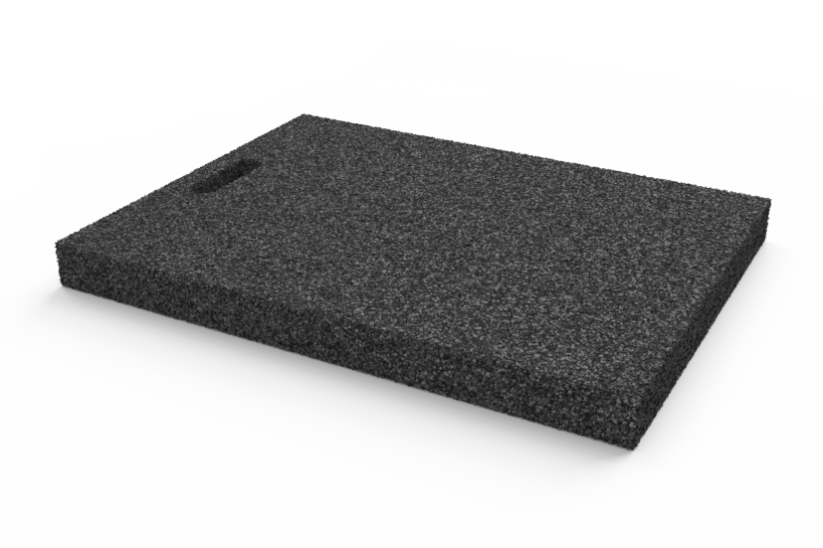 Gumová výplňová podložka 650x450x50 mm