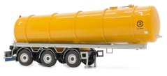 Model návěsu cisterny D Tec tank trailer žlutá MarGe 132