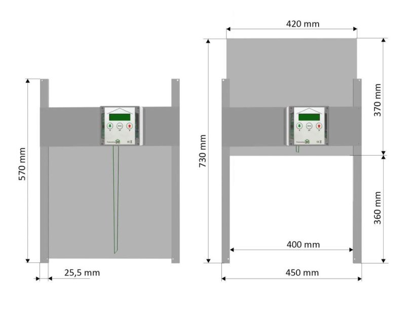 zavírání kurníku JOSTechnik HK Bat 420x370mm 2