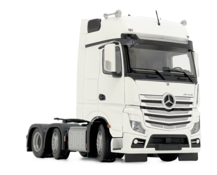 Model tahače Mercedes Benz Actros Gigaspace 6x2 bílá MarGe 132