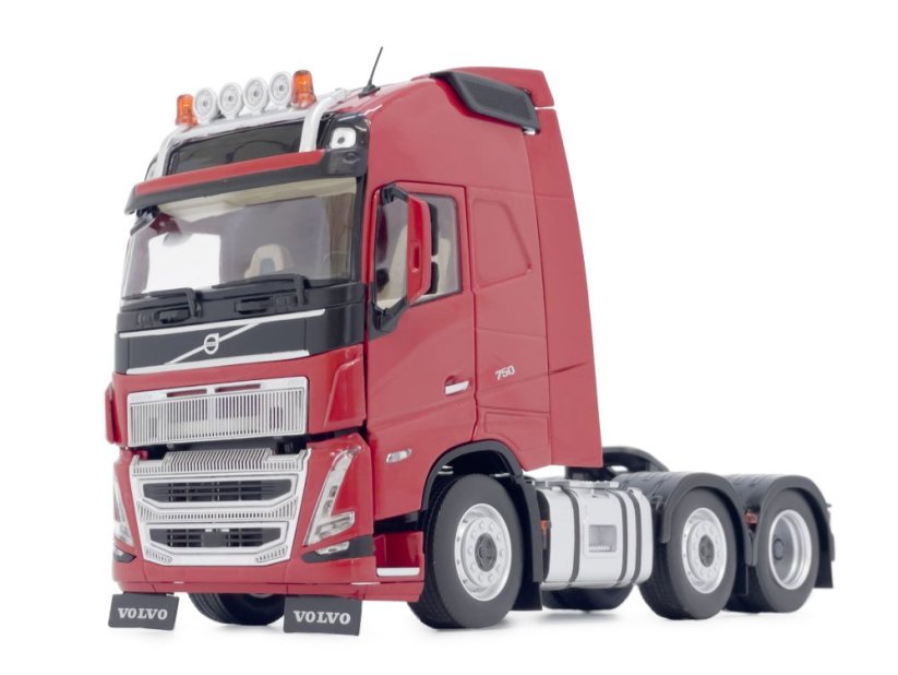 Model tahače Volvo FH5 truck 6x2 Červený Marge 132