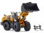 Model kolového nakladače Liebherr L556 Wiking Lopata + paletizační vidle