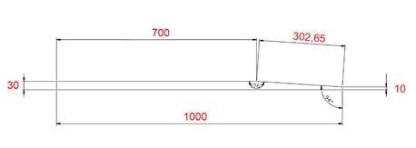 Gumová nájezdová rampa 30 mm