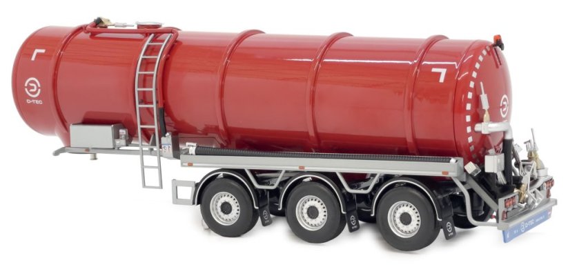 Model návěsu cisterna D Tec tank trailer červený MarGe 132