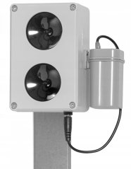 Vodotěsný ultrazvukový plašič na kuny, myši a potkany DRAGON ULTRASONIC CH200 | 2x reproduktor