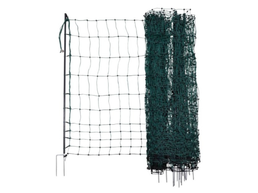 Síť premium vodivá pro drůbež 122 cm, 50 m, zelená