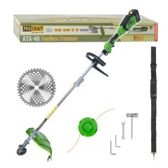 7222 aku krovinorez procraft ata 40bb bez baterie a nabijecky ata 40bb