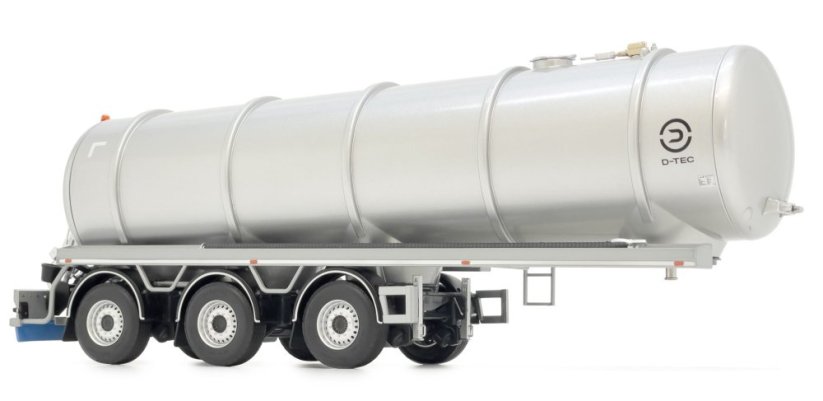 Model návěsu cisterny D Tec tank trailer stříbrný MarGe 132
