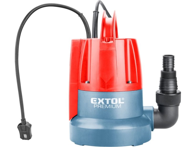 EXTOL PREMIUM čerpadlo ponorné, pro čerpání do sucha, 400W
