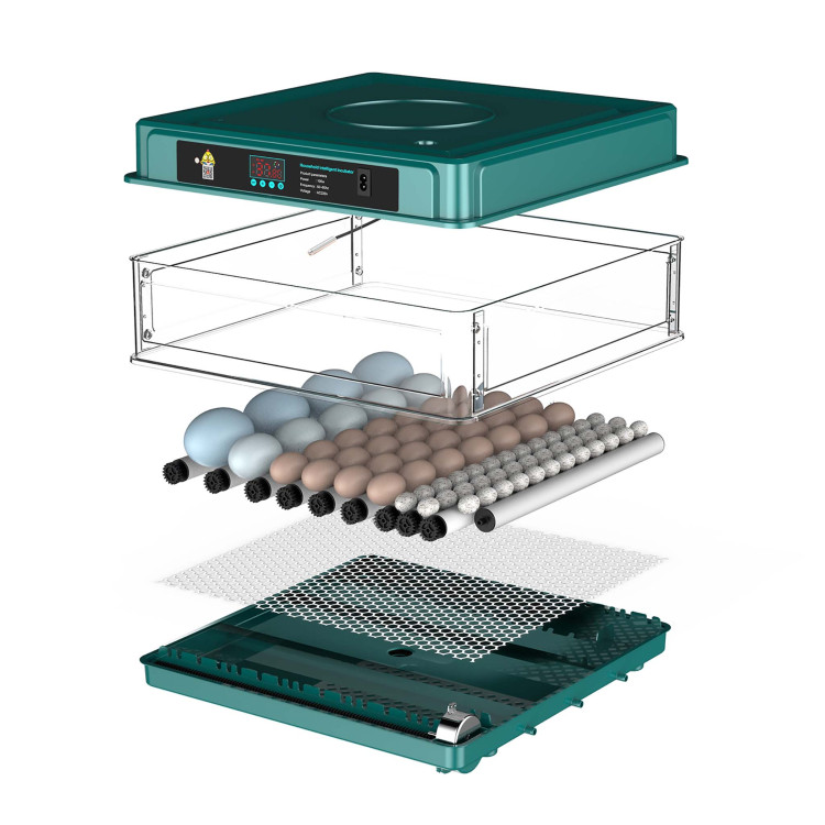 Automatická digitální líheň AGF-48 s dolíhní a vlhkoměrem. Pro 48 vajec.