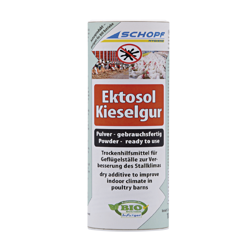 BIO křemenitý práškový koncentrát k hubení čmelíků SCHOPF EKTOSOL FOSSIL 100g