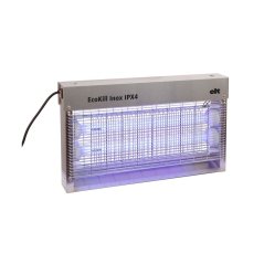 Elektrický hubič much EcoKill Inox IPX4 2030 nerez, 2 x 15 W