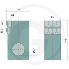 Karbidové kladivo pro frézy Kirpy BFS Hammer Index A 1 Karbidové kladivo pro frézy Kirpy BFS Hammer Index A 1