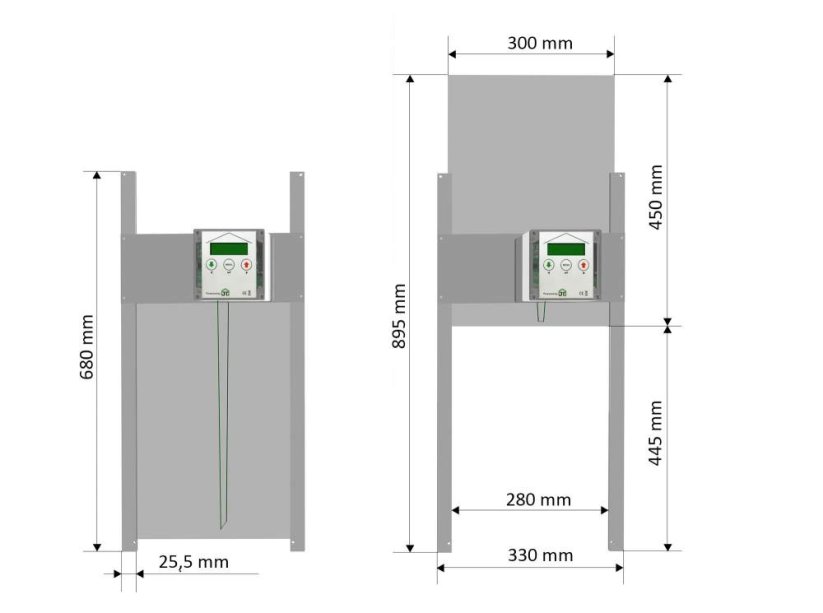 JOSTechnik HK Bat 300x450mm stred