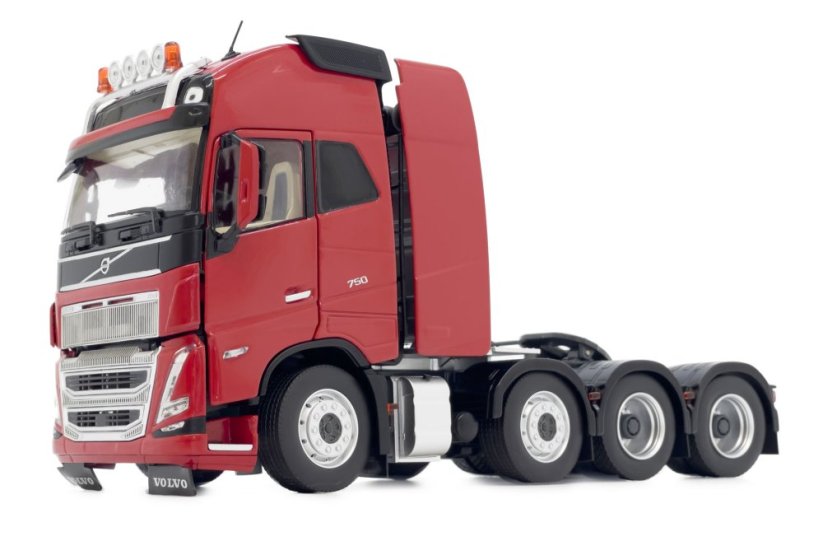 Model tahače těžkých nákladů VOLVO FH5 8x4 Červený 1 32 MarGe zleva