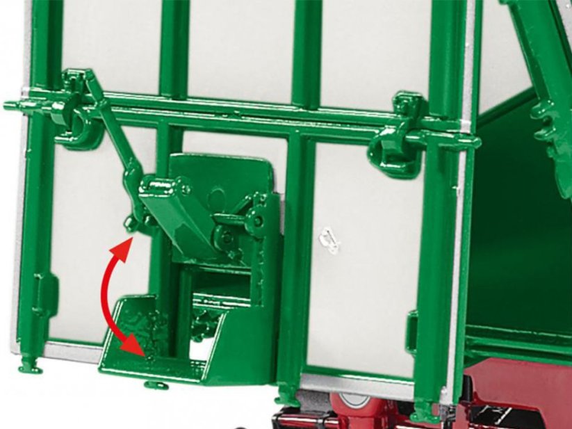 Model přívěsu s točnou Kroger Třístranný sklápěč Wiking vyklápěcí zadní čelo a výsypka na zrní