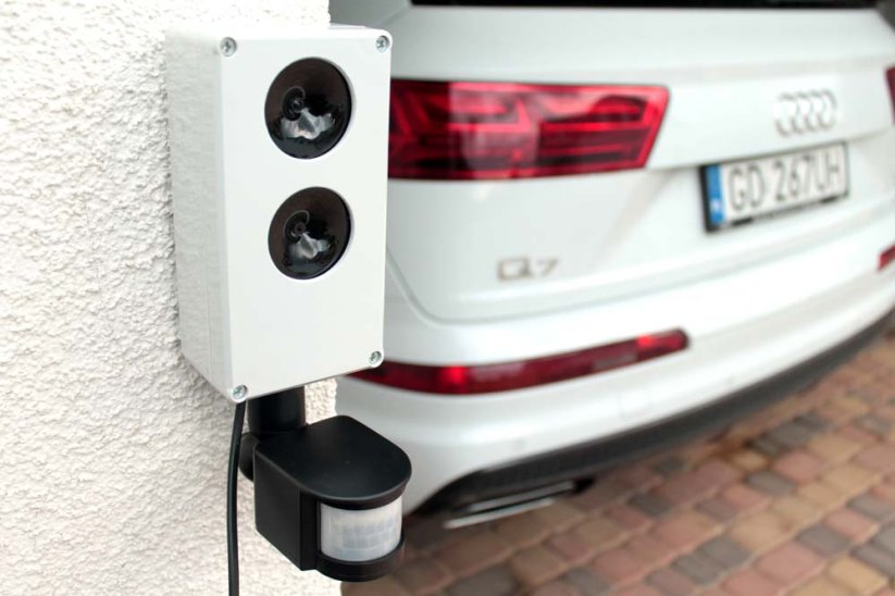 Vodotěsný ultrazvukový plašič na kuny, myši a potkany DRAGON ULTRASONIC E250 6