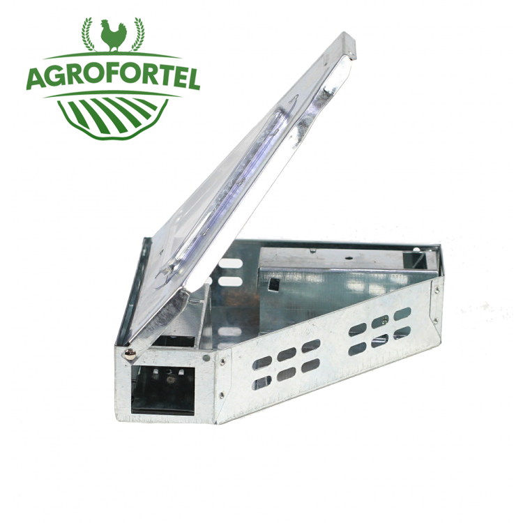 Past na myši - rohová 90° - domečková s průhledným krytem