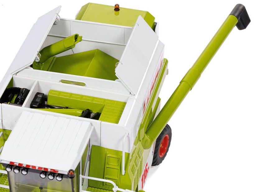 Model kombajnu Claas Commandor 116CS Wiking 1 32 detailní zásobník na zrní a vyklápěcí šneková výsypka zrní