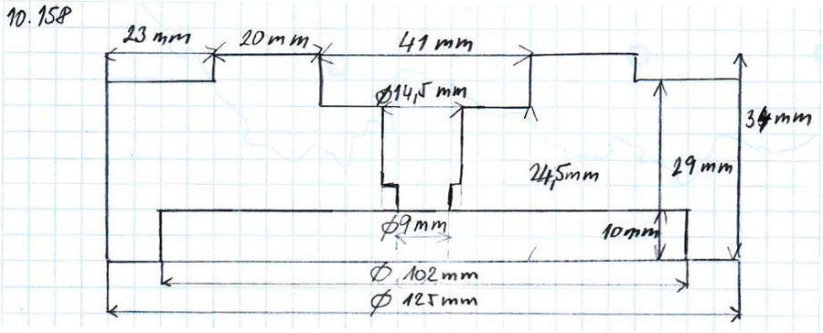 Gumová podložka zvedáku 125x34 mm