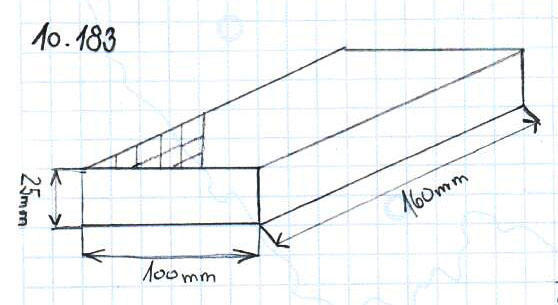 Gumová podložka zvedáku 160x100x25 mm
