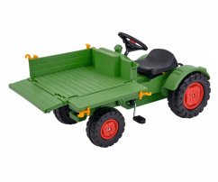 Dětský šlapací traktor Fendt BIG na řetězový pohon s plošinou a klaksonem 1
