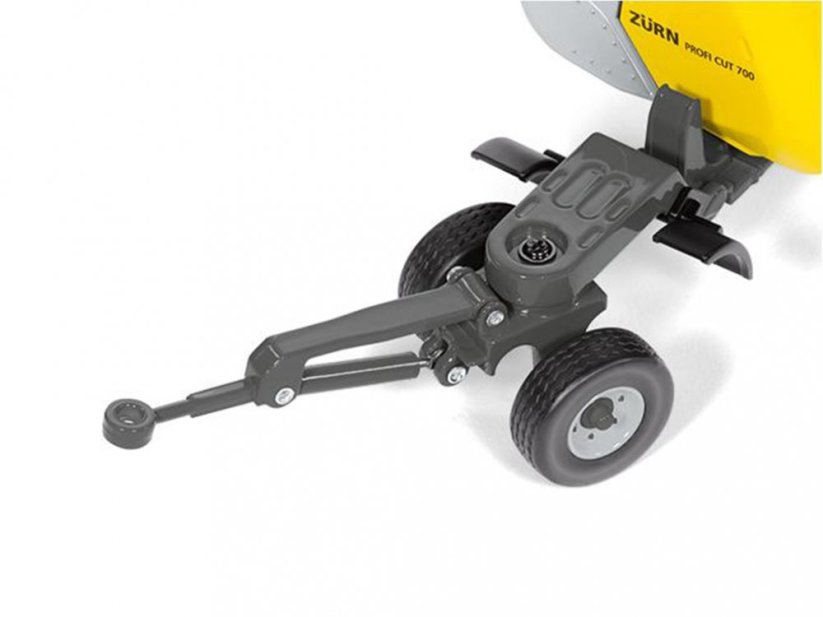 Model čelní sekačky Zurn Proficut 700 pro Řezačku John Deer 8500i Wiking s přepravním vozíkem s detailním vozíkem