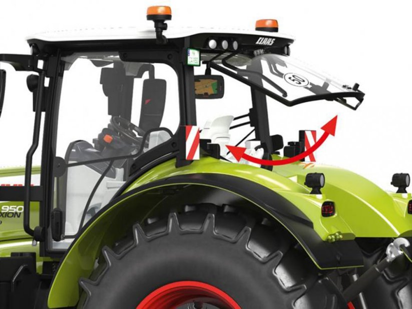 Model traktoru Claas Axion 950 wikings vyklápěcím zadním oknem