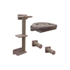 Kočičí strom na zeď Monte Alpi, taupe, 42 cm