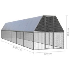 Venkovní klec - oplocený výběh - 2x12x2 m