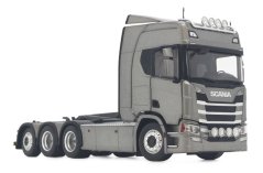 Model nosiče kontejnerů Scania R500 series Tmavě šedý MarGe 132 boční