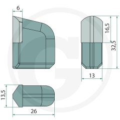 Karbidové univerzální návarové kladivo pro frézy RT1, M952, M958, M963 2 Karbidové univerzální návarové kladivo pro frézy RT1, M952, M958, M963 2