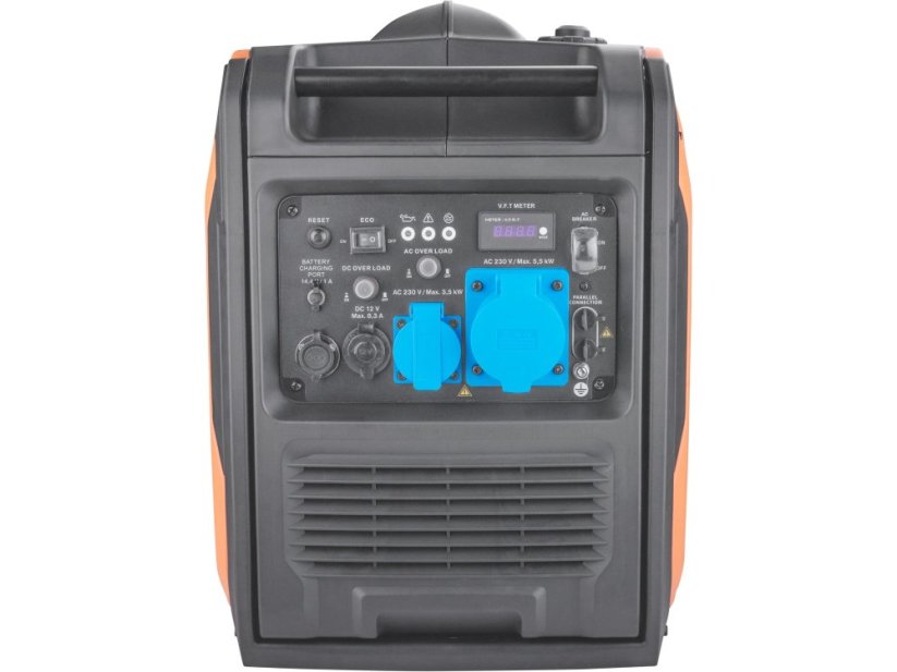 HERON elektrocentrála digitální invertorová, 5,5kW, elektrický start, podvozek