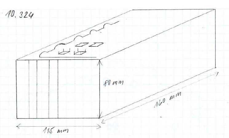 Gumová podložka zvedáku 160x115x80 mm