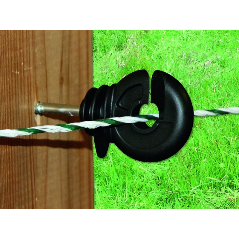 Izolátor kruhový pro elektrický ohradník, vyztužený s vrutem