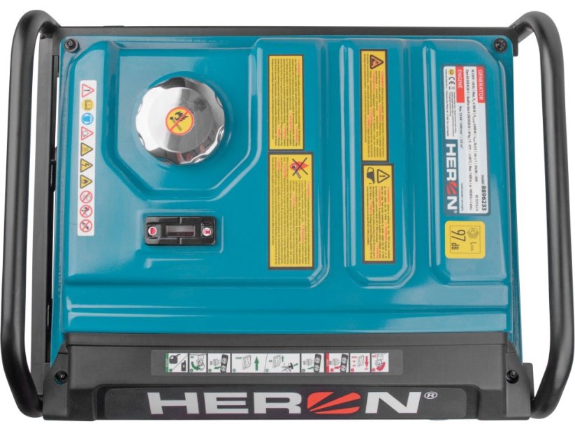 Elektrocentrála digitální invertorová HERON | 6,5kW | el. start | dálkové ovládání