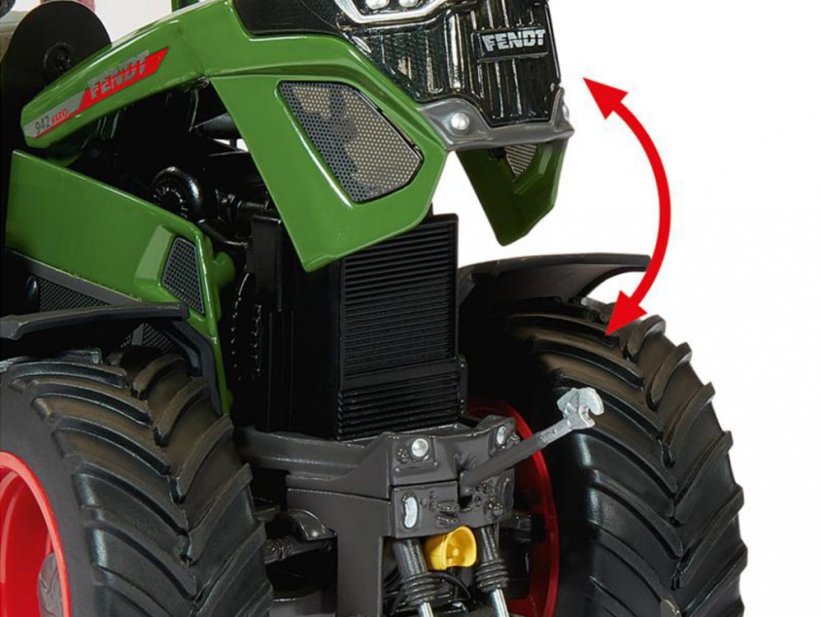 Model traktoru Fendt 942 Vario Wiking otevírací kryt motoru a kyvný třetí bod