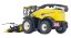 Model řezačky New Holland FR650 s kukuřičným adaptérem Marge 132 zadní pohled