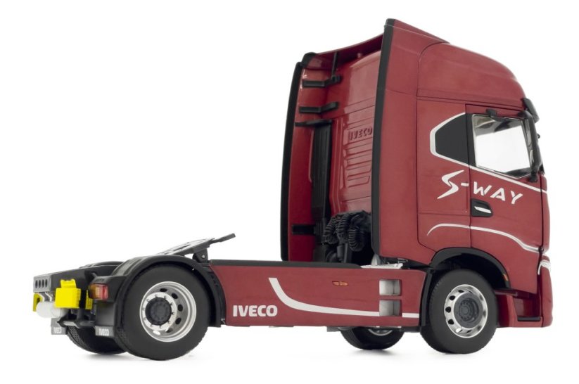 Model tahače Iveco S Way 4x2 červený S Way design Zadní pohled