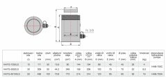Hydraulický válec s pojistnou maticí 50 tun HHYG-50100LS