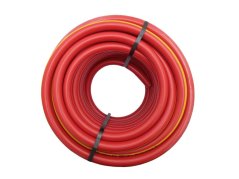 Zahradní hadice červená - žlutý pruh 1/2" - 25m
