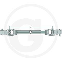 Kardan Weasler |1 3/8" 6 zub |F24-G7 do 39KW |1210mm