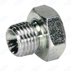 Zátka hydraulického vedení s šestibokou hlavou 1/4"