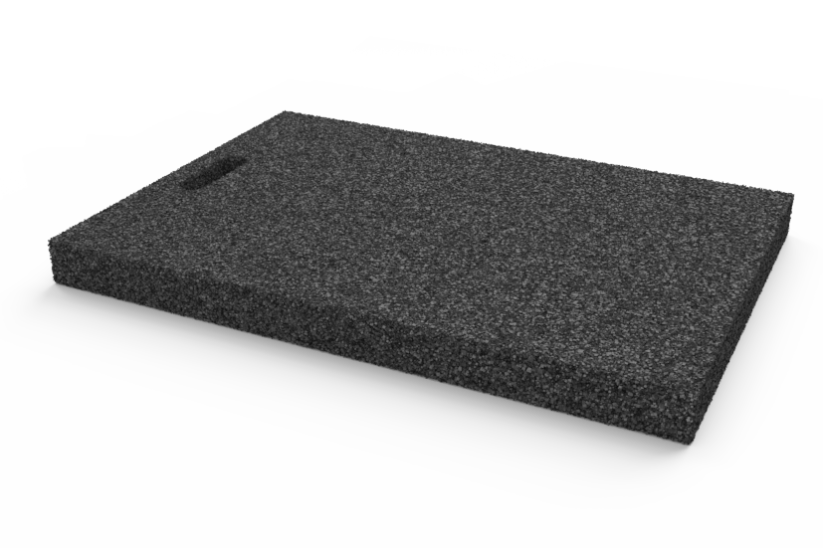 Gumová výplňová podložka 600x450x50 mm