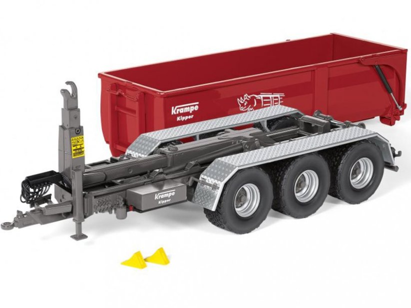 Model kontejnerového nosiče Krampe THL 30L s kontejnerem Big Body 751 Wiking sundaný kontejner
